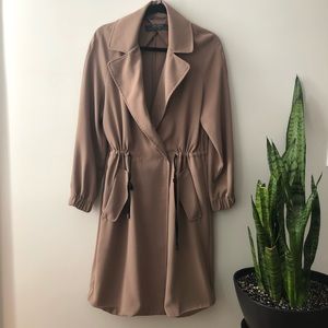 ZARA drawstring trench